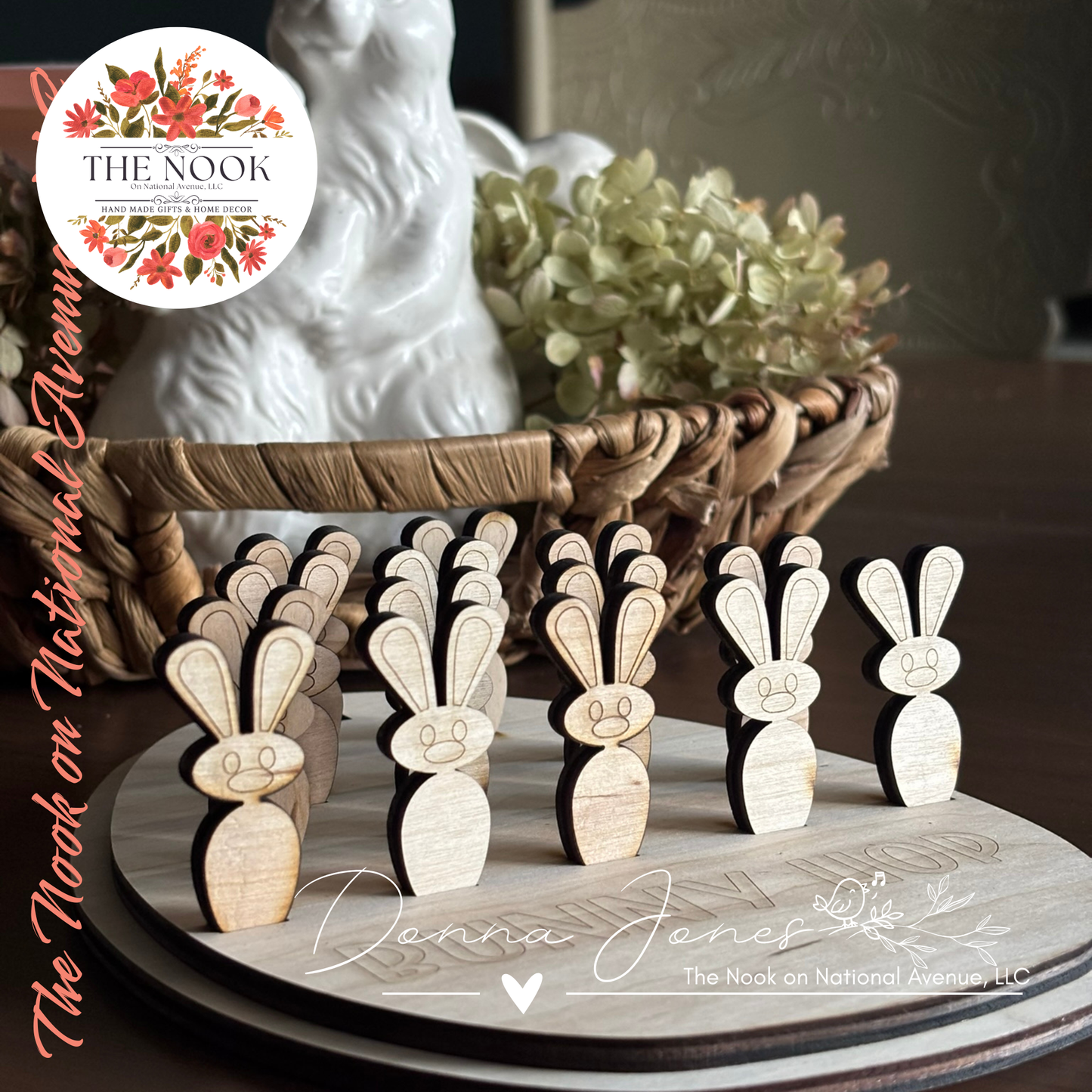 Engraved Bunny Hop Peg Game