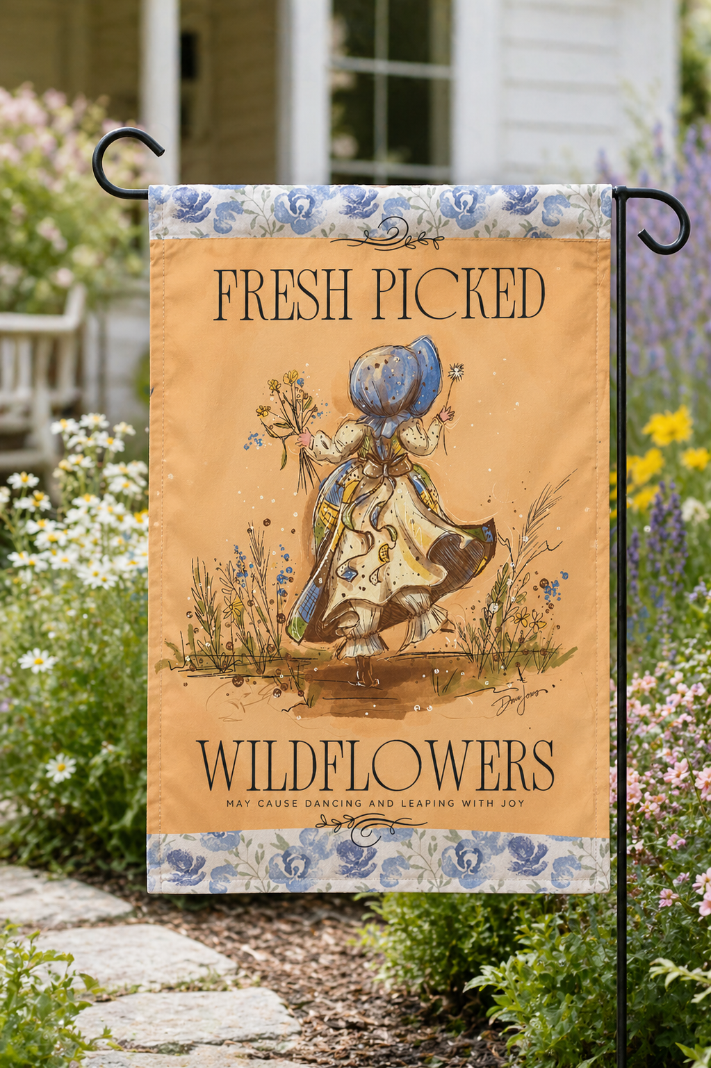 Fresh Picked Wildflowers Garden Flag
