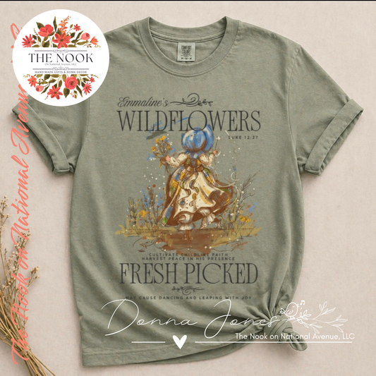 Wildflower T-Shirt by Donna Jones