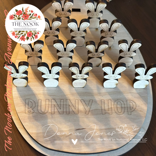 Engraved Bunny Hop Peg Game