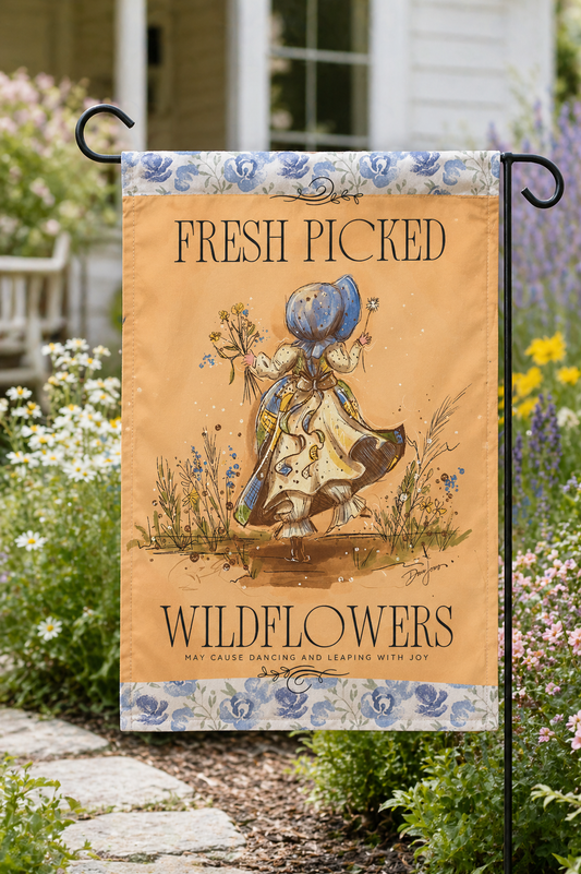 Fresh Picked Wildflowers Garden Flag